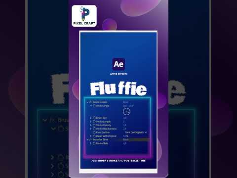 🎨 Create Fluffy Brush Stroke Animation in After Effects #BrushStrokeFX #FluffyAnimation
