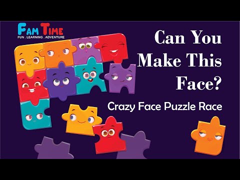 Silly Face Puzzle Challenge for Kids! Twist, Match & Smile! Crazy Face Puzzle Race- Family Fun Time