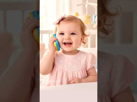 AloMama 🤗Baby talk in phone🥰 #Shorts #AloMama #CuteBaby #BabyTalk #AdorableMoments