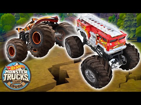 Hot Wheels Monster Trucks Get Rattled with a Big Earthquake! 😱 + More Monster Trucks Adventures!