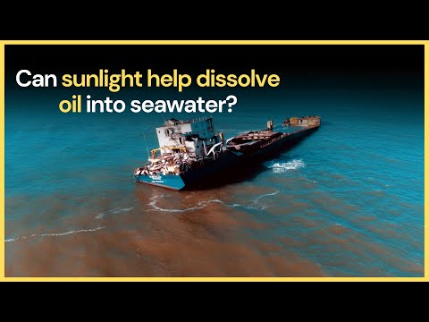 Sunlight can help dissolve oil into seawater!