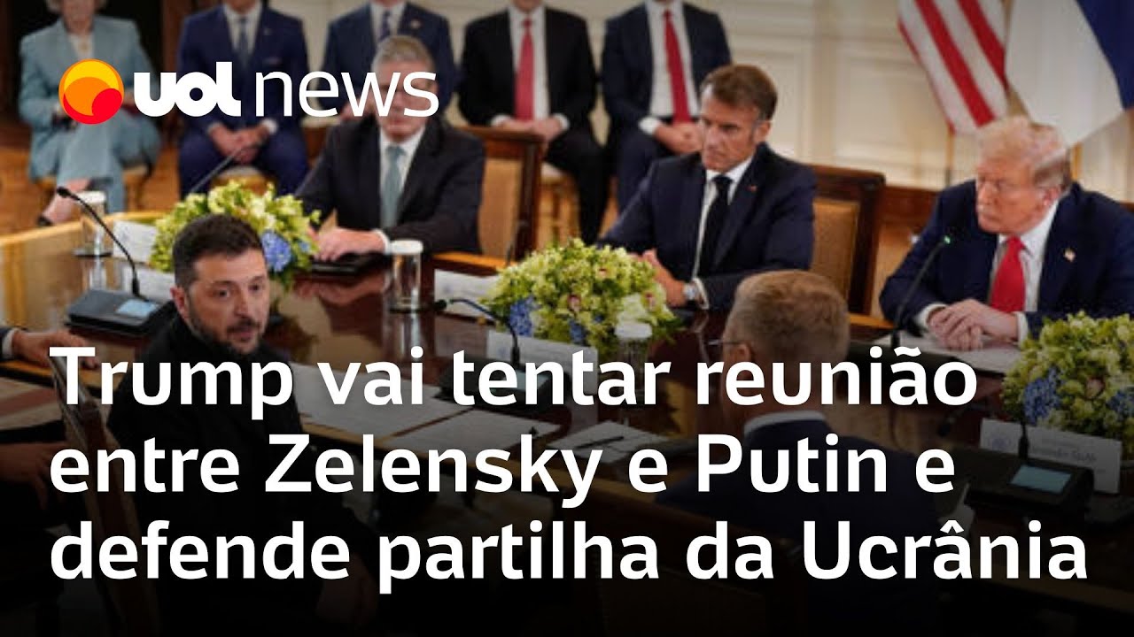 Trump diz que tentará marcar reunião entre Zelensky e Putin após encontro com líderes europeus