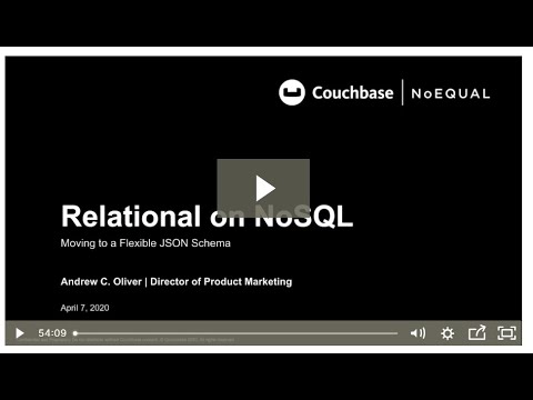 Webinar: Moving from a Relational Model to NoSQL