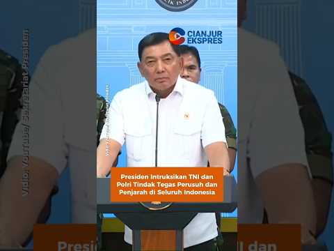 Presiden Intruksi TNI dan Polri Tindak Tegas Perusuh dan Penjarah di Seluruh Indonesia #shorts
