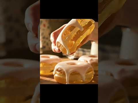 宝石よりも美しいドーナツ、そのお味は？#Shorts #ASMR #satisfying #glass #donut #eating #CGI #音フェチ #咀嚼音 #ガラス