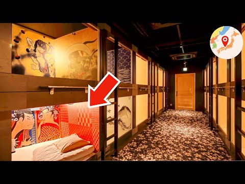 Capsule Hotel Ninja & Geisha 😴 Cheap & Unique Stay in Osaka 🛏 Solo Travel Vlog