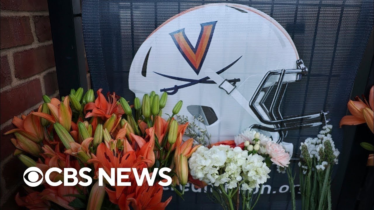 UVA head football coach, others mourn 3 football players killed in shooting | full video