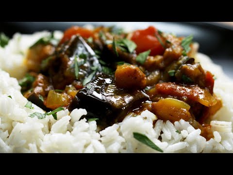 Super Simple Roasted Eggplant Curry
