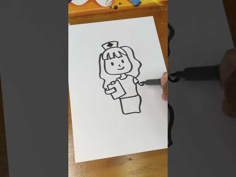 how to draw a doctor | Easy Drawing videos #drawing #doctor