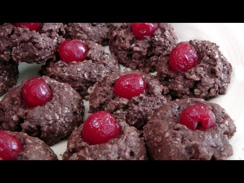 Chocolate Cherry Thumb Print Cookies - Recipe by Laura Vitale - Laura in the Kitchen Ep 165 - UCNbngWUqL2eqRw12yAwcICg