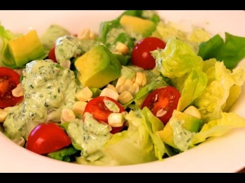 Butter Lettuce Salad With Basil Infused Green Goddess Dressing - UCj0V0aG4LcdHmdPJ7aTtSCQ