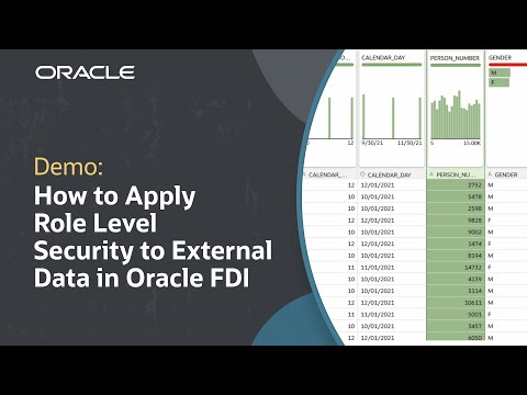 How to Apply Role Level Security to External Data  in Oracle FDI