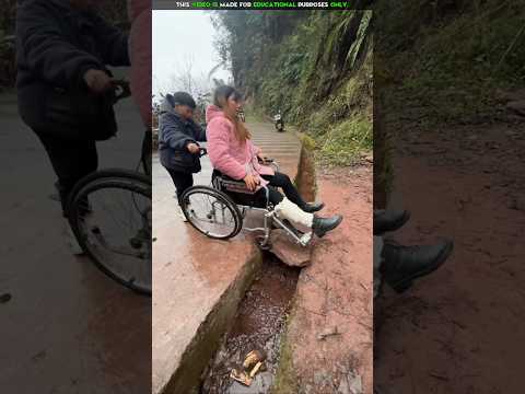 I Found a Aunty Fallen in Dangerous Drain 😱🌊 ♿ | Survival House Step by Step”98 #shorts