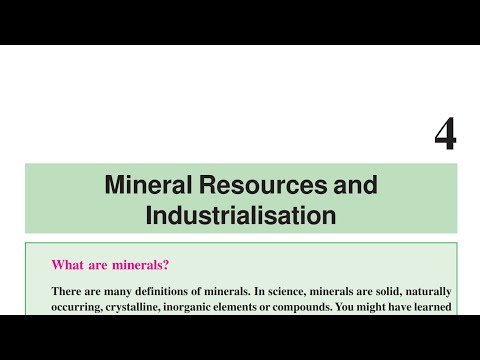 Mineral Resources and Industrialisation (part 3) |10th sst chapter 4 CGBSE | SCERT | Geography