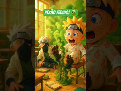 🤪Naruto participa do concurso do PÉ MAIS FEDIDO! #shorts #cartoon #naruto