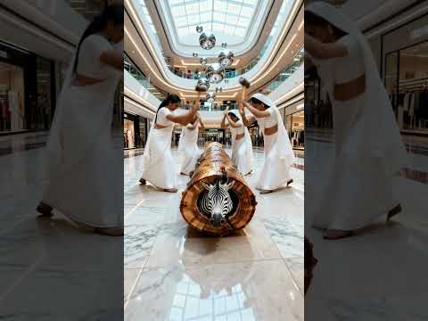 🦓 RESCUE Zebra from Giant Log 🌳🔥😂 #wildlife #funny #shortsvideo