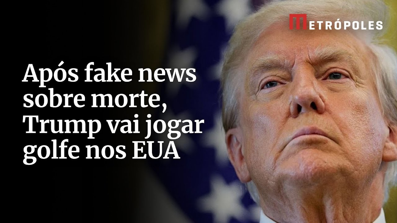 Após fake news sobre morte Trump vai jogar golfe nos EUA
