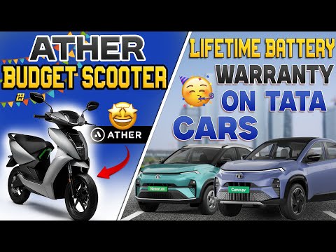 TATA Lifetime Battery Warranty🥳 | Ather Budget Electric Scooter | Electric Vehicles India