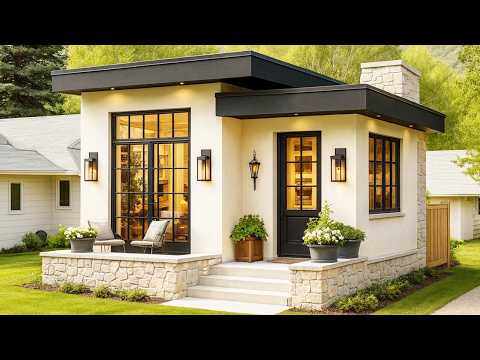 These gorgeous 480 square foot one story tiny homes might just be the coziest modern getaways