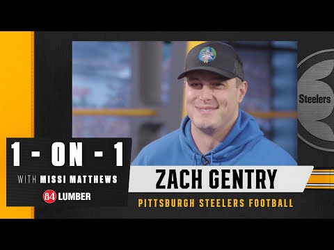 1-on-1 with Missi Matthews: Zach Gentry | Pittsburgh Steelers video clip