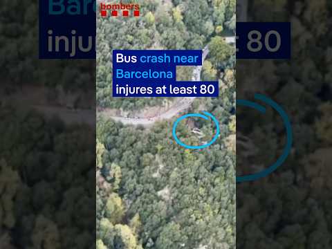 At least 80 injured in bus crash near Barcelona | DW News