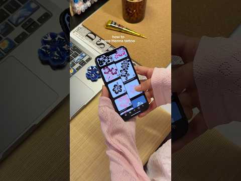 DIY easy tracing henna / tattoo ! app: AR drawing #hennadesign #art #ardrawing #tattooart