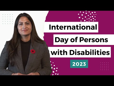 Minister Khera kicks off International Day of Persons with
Disabilities 2023