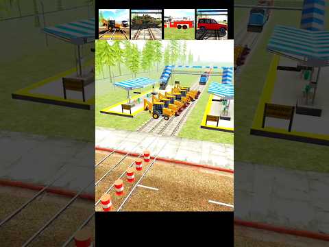 TRAIN Crashes into JCB 😱 | Epic Battle in Indian Bike Driving 3D #shorts #viral