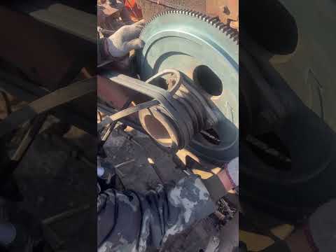 Wow, Farmer Installs a Tractor Belt with Bare Hands