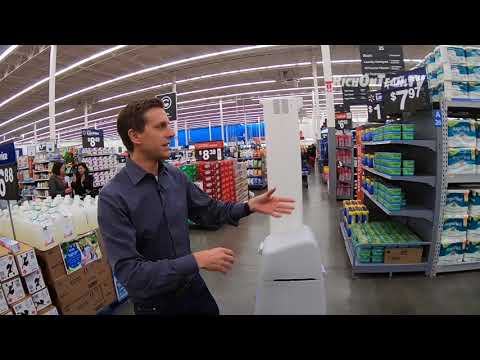Walmart Robots Working Store Aisles, Checking Stock - UCVkCTivt9PJC3mPF00Qio0A