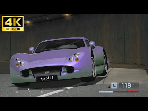 PS2【グランツーリスモ4】を4Kで蘇らせてみた!!! シビックより前に進まない!! TVR スピード12　TVR SPEED12 #15