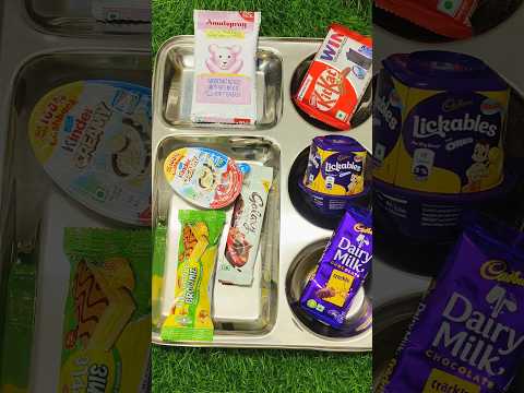 ASMR || DAIRY MILK & MILK POWDER IN THALI 🍫#youtubefeed #youtubeshorts #dairymilk