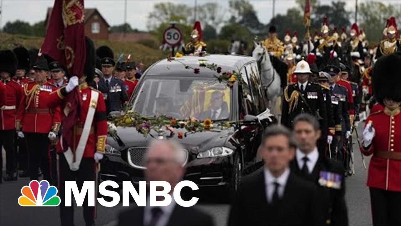 British Public Get Last Look At Queen Elizabeth II’s Casket As It Arrives At Windsor Castle