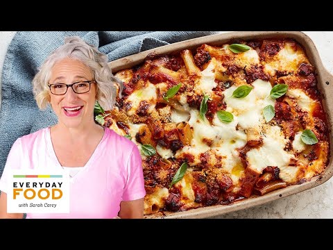 Baked Ziti with Sausage and Bechamel | Pantry Staples | Everyday Food with Sarah Carey