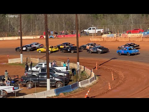 3/4/2023 Pure Stock Cherokee Speedway - dirt track racing video image