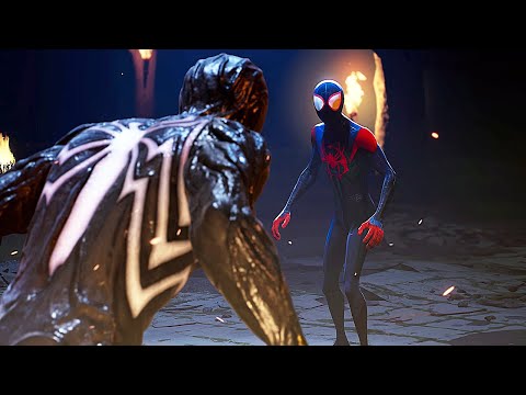 Peter Parker Vs Miles Morales With The Spider-Verse Suit Fight Scene - Marvel's Spider-Man 2 PS5