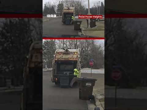 Mwizi ajifisha kwenye gari la taka