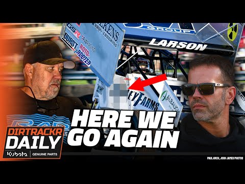 Paul Silva, Ricky Warner, and just what is that piece on Kyle Larson's car - dirt track racing video image