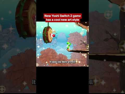 The new artstyle in Yoshi's latest game