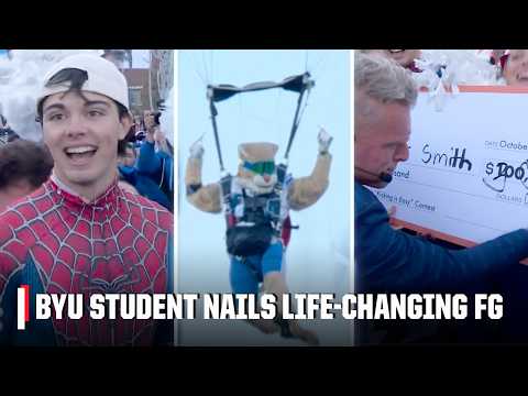 A LIFE-CHANGING KICK 🏈 SPIDER-MAN DRILLS FG FOR $3M 🏈🕷️ | College GameDay