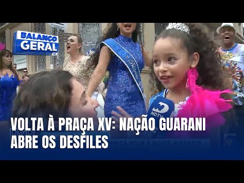 Desfiles na Praça XV começam nesta quinta-feira com Nação Guarani