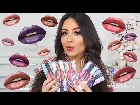 Huda Beauty Lip Strobe Full Collection + Swatches | Melissa Samways - UCW6Y7bWm7MaJyJY2M0Zduig