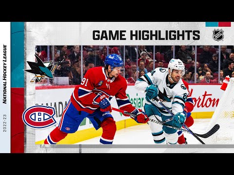 Sharks @ Canadiens 11/29 | NHL Highlights 2022