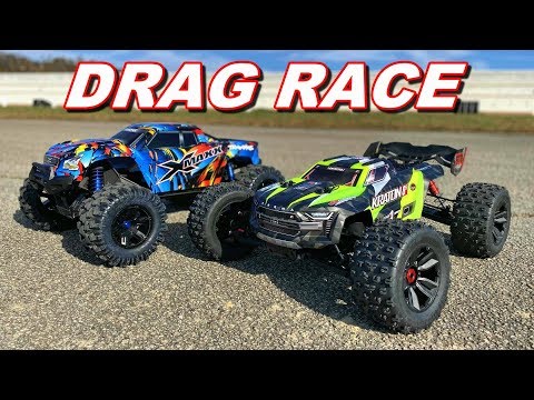 Arrma Kraton 8S VS Traxxas XMAXX DRAG RACE - Who Will Win? - TheRcSaylors - UCYWhRC3xtD_acDIZdr53huA