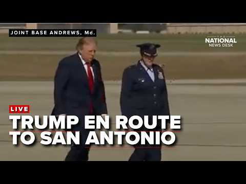 Trump en route to San Antonio to deliver midterm rally remarks