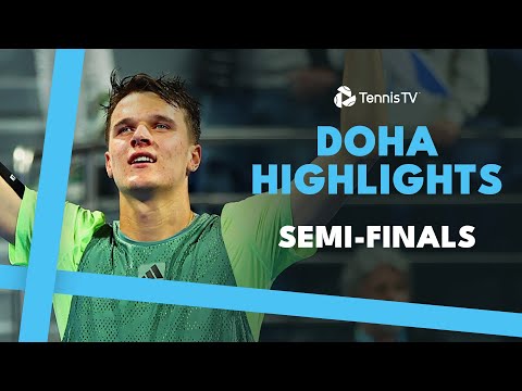 Mensik vs Monfils EPIC and Khachanov Plays Popyrin | Doha 2024 Semi-Final Highlights