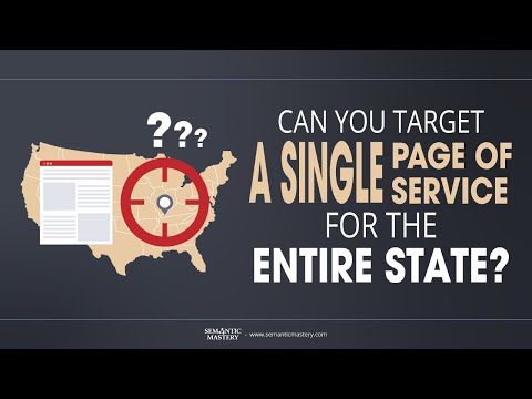 Can You Target A Single Page Of A Single Service For The Entire State?