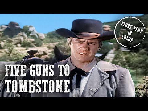 Five Guns to Tombstone | Western Classic | Colorized | English