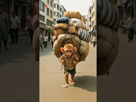 Baby Monkey Rio and the donkey - two souls, one understanding❤️