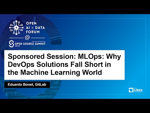 Sponsored Session: MLOps: Why DevOps Solutions Fall Short in the Machine Learning... - Eduardo Bonet